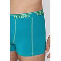 boxer in cotone organico cuciture a contrasto con logo uomo giallo tamaño s