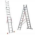genia g250-2 2x7 gradini 3. 80 m scala telescopica in alluminio altezza stimata operativa 4. 70 m