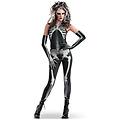 - costume da scheletro da donna taglia unica
