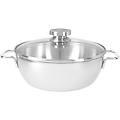 apollo 7 tegame con coperchio in vetro 24 cm 18/10 acciaio inossidabile