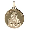 medaglia san francesco da paola oro giallo gl100747