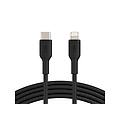 BELKIN cavo in pvc da usb-c a lightning 2m-nero