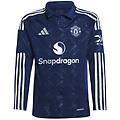 adidas. maglia gara away a maniche lunghe per bambini manchester united 2024/25 maglia manica lunga