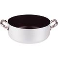 pentole casseruola bassa in alluminio antiaderente 3mm con due maniglie diam. 36cm