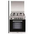 - cucina elettrica dg66mi 4 fuochi a gas forno elettrico classe a colore acciaio inox