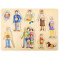 - piccolo piede piccolo piede-11501 puzzle legnocon motivi dettagliati sulla famigliaa partire dai