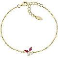 bracciale con charms fissi donna argento 925 gioiello petali brbutgbci