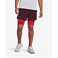pantaloni corti launch 5 inch 2in1 bordeaux rosso s