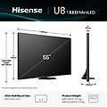 smart tv uled miniled 55" 4k 55u8q