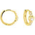 orecchini a cerchio claire oro giallo cubic zirconia collezione claire oro giallo