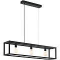 lampadario industriale elswick nero 3x e27