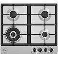 - piano cottura hiaw64225sxe a gas 4 fuochi gas colore acciaio inox
