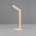 lampada da tavolo led a batteria skip mdf color legno altezza 37 5 cm