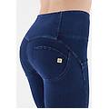 jeggings push up wr. up 7/8 superskinny vita alta con bottoni dark jeans-seams on tone donna extra