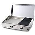 piastra cottura gpl e metano plancha double duegas inox satinato 4068 cover m
