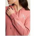 Freddy Felpa Cappuccio E Zip Con Logo Fy In Strass Light Mahogany Donna Small