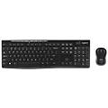 Logitech Tastiera E Mouse Ottico Wireless Uk Nero