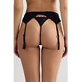 reggicalze in pizzo donna nero taglia tu