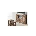 mobile tv in legno di sheesham / palissandro 114x56x69 grigio scuro oliato leeds #10