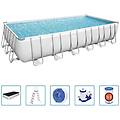 - set piscina power steel rettangolare 732x366x132 cm