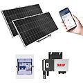 leroy merlin kit pannello solare plug&play da balcone kit smart + inverter e staffe 2 pannelli