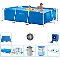 - piscina fuori terra rettangolo 260x160x65 cm blu include accessori coordinati a145