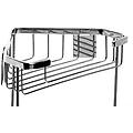 organizer per doccia per parete doccia top line 2 piani inox lucido