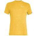 Salewa Puez Melange Dry T Shirt Trekking Uomo Yellow White 54