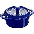 ceramique mini cocotte rotonda 10 cm blu scuro