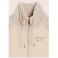 felpa con zip e collo alto maniche e collo in pile sherpa moonbeam donna extra large