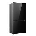 frigorifero 4 porte rq768n4gbe classe e 591 lt-black glass