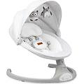 bule00023 kenani sdraietta neonato elettrica max 9 kg dondolo altalena per neonati con telecomando e