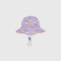 cappello double-face da bambina rosa taglia 24/36m