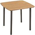- tavolo per esterno legno massello acacia e acciaio 80x80x72 cm