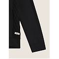felpa donna con zip e cappuccio in modal con inserti tricot nero donna medium