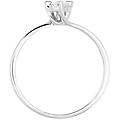 anello solitario valentino diamazing oro bianco diamante collezione diamazing misura 51 oro bianco