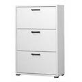 scarpiera bianco cemento 3 ante 116x75x33