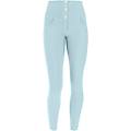 pantaloni push up wr. up 7/8 vita alta jersey drill ecologico fair aqua donna large