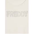 t-shirt in jersey modal con logo strass star white donna small