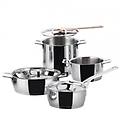 set pentole 7pz acciaio inox