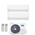 climatizzatore condizionatore dual split inverter evolution r-32 12000+12000 btu con m2od-18hfn8-q