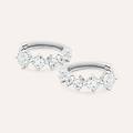 orecchini a cerchio claire oro bianco cubic zirconia collezione claire oro bianco