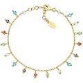 bracciale con charms pendenti donna argento 925 gioiello rainbow brgrgm2