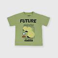 t-shirt in jersey da bambino verde taglia 12m