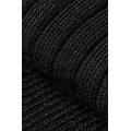 calze lunghe con cashmere a coste donna nero 36-38