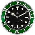 orologio da parete quarzo verde mdf e vetro diametro 39. 4 cm