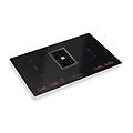 s. p. a. galileo bk glass ng a830 nero da incasso 83 cm piano cottura a induzione 4 fornello(i)