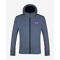 giacca con cappuccio puez polarlite blu grigio-blu l