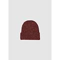 - cappello bordeaux in maglia jersey donna rosso bordeaux taglia one size