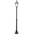 lampione da giardino rustica h 200 cm grigio ip43